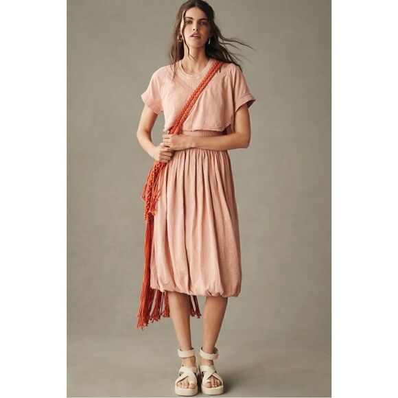 NEW Daily Practice by Anthropologie Center Court 2P Tee + Dress Medium Petite - Picture 2 of 5